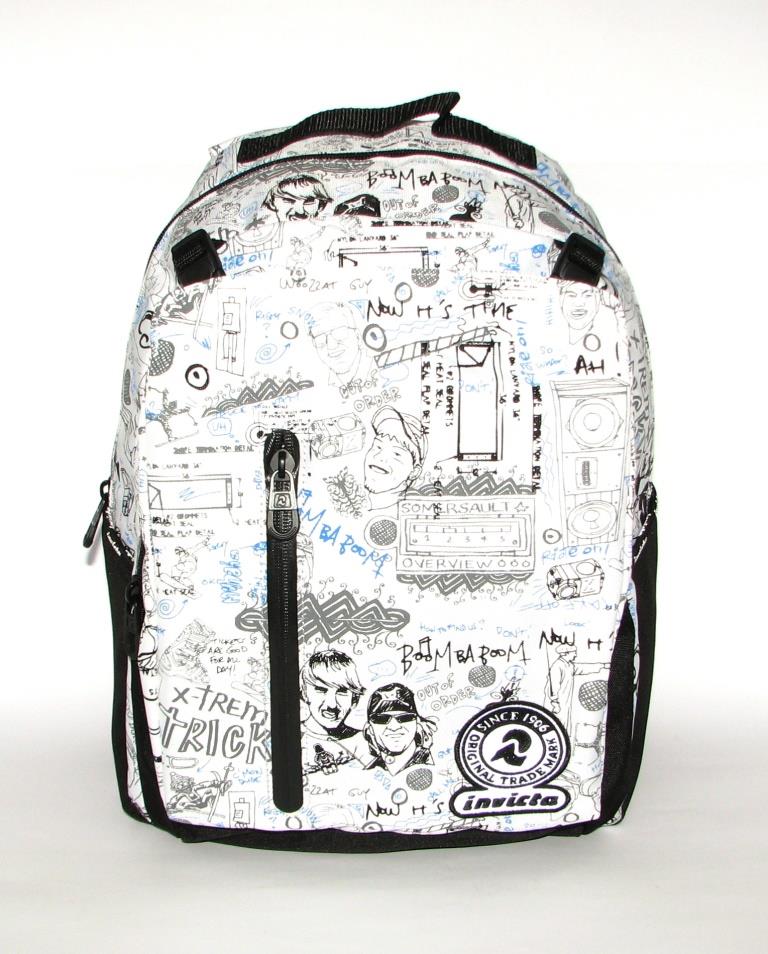 Рюкзак INVICTA SOFT B.PACK ALLOVER white